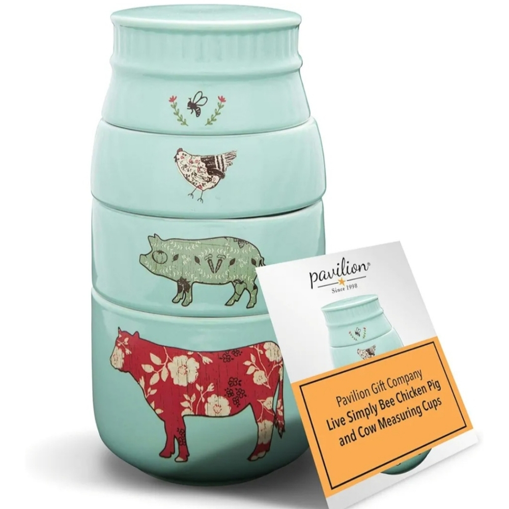 Pavilion Gift Company Animal Measuring Cups